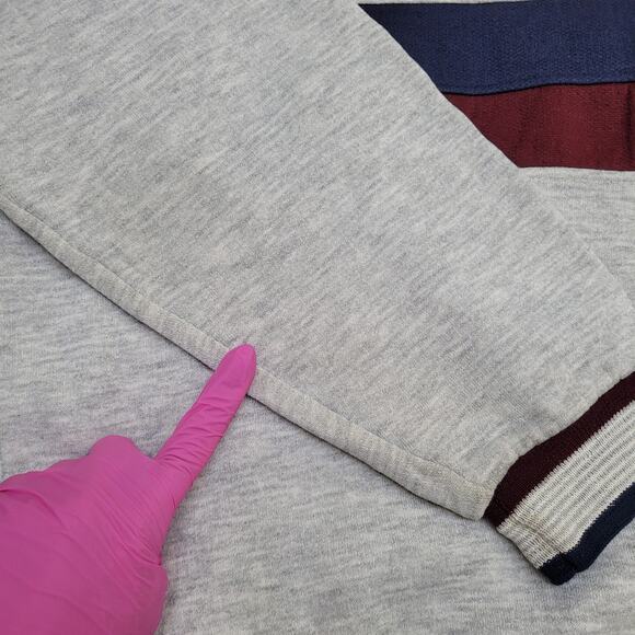 Vintage 90s MacGregor Ringer Sweatshirt Womens XL 22x23 Boxy - Picture 3 of 16